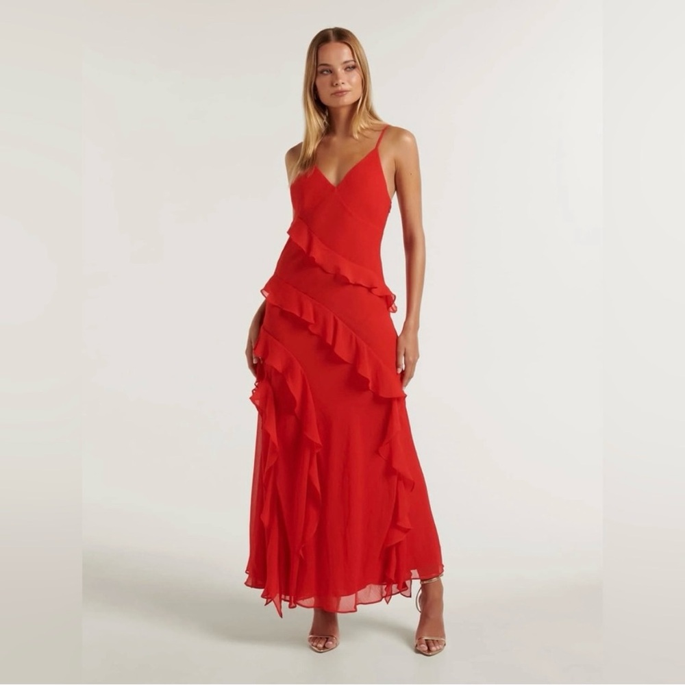Ever New Scarlet Ruffle Maxi Dress - Picture 1 of 3